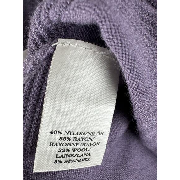 Ann Taylor Peplum Sweater, Lavender, Sz: S, 57-26 - Picture 7 of 16